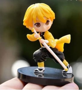 Slayer Kimetsu No Yaiba Anime Zenitsu Agatsuma Action Figür 12 cm