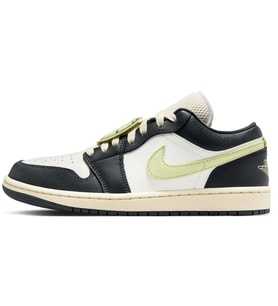 Air Jordan 1 Low 'Fall League' Special Edition Womens Sneaker Hakiki Deri Kadın Günlük Spor Ayakkabı Krem Antrasit
