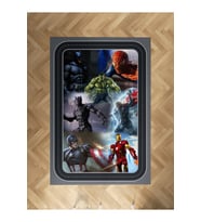 MEKTA HOME BEBEK VE ÇOCUK ODASI Yenilmezler Desenli Halı
