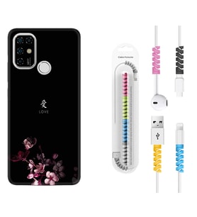 Casper E30 F20 X20 Kılıf Kablo Koruma Spiral Silikon Love 1629