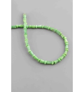 Sedef Doğal Taş Parlak Yeşil Mantar Kesim 4x8mm Dizi [AA]