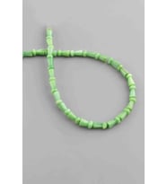 Sedef Doğal Taş Parlak Yeşil Mantar Kesim 4x8mm Dizi [AA]