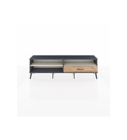 Arges TV Ünitesi 2 Raflı Tek Çekmeceli  176x30x51 Antrasit-Aytaşı/Çam