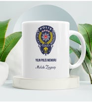 Yılın Polis Memuru Kupa Bardak Beyaz