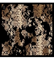 Güz Yaz Serinliği Eşarp - 90 x 90 -1360 (Siyah - Kahverengi)