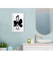BK Home Banyo Dekoratif Ahşap Beyaz Çerçeveli Tablo-6