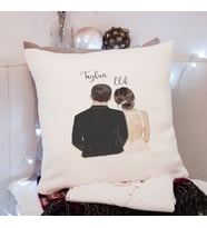 Gelin & Damat Tasarımlı Yastık Kişiye Özel