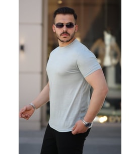 Erkek Mini Jakarlı Kısa Kollu T-shirt