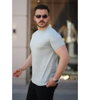 Erkek Mini Jakarlı Kısa Kollu T-shirt