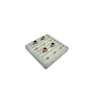 Yüzük Küpe Koldüğmesi Takı Standı Gri Anfora 15 x 15 Cm