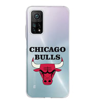 Xiaomi Mi 10 T Pro Uyumlu Kapak Chicago Bulls Tasarımlı Şeffaf Silikon Kılıf