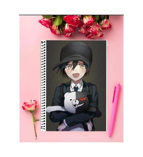 Monokuma Anime Defter 1 Adet Özel Tasarım A4 Boyutu 21*29 Cm Telli Çizgili