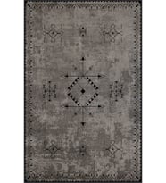 Eliana Home Baskılı, Yıkanabilir Kaymaz Taban Salon Halısı LNA0069-SD957 100x150 cm (Gri)