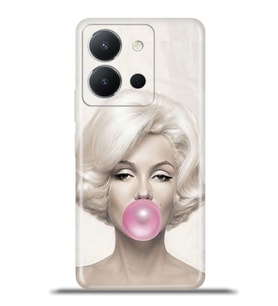 Vivo Y36 Kapak HD Renkli Dizayn Silikon Kılıf - Trend Marilyn