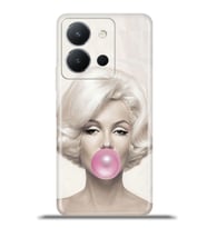 Vivo Y36 Kapak HD Renkli Dizayn Silikon Kılıf - Trend Marilyn