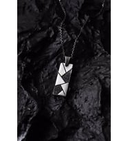 925 Ayar Gümüş Modern Zirkon Taşlı Erkek Kolye