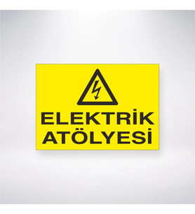 Elektrik Atölyesi 21x28 Arkası Yapışkanlı Levha