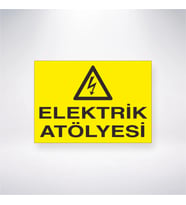 Elektrik Atölyesi 21x28 Arkası Yapışkanlı Levha