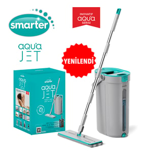 SMARTER AQUA JET TEMİZ & KİRLİ SUYU AYIRMA ÖZELLİĞİ TABLET MOP TEMİZLİK SETİ PASPAS
