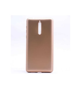 Nokia 8 Uyumlu Kılıf Zore Premier Silikon Kapak (Gold)