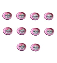 Kullan At Renkli Pembe Parti Davet Plastik Tabak - 17 Cm. - 25 Adetlik 10 Paket