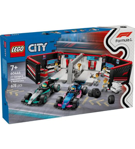 LEGO City 60444 F1 Garage and Mercedes-AMG and Alpine Cars