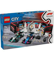 LEGO City 60444 F1 Garage and Mercedes-AMG and Alpine Cars