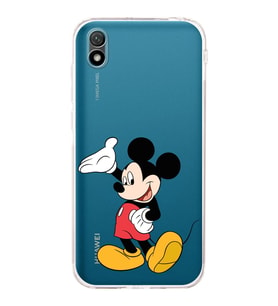 Huawei Y5 2019  Kamera korumalı Kapak Mickey Mouse Tasarımlı  Şeffaf Kılıf