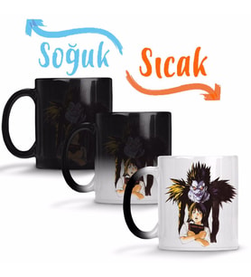 Death Note Sihirli Kupa Bardak Porselen