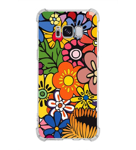 PrintiFy Samsung Galaxy S8 Uyumlu Retro Color 2 Baskılı Şeffaf Köşe Korumalı Antişok Kılıf