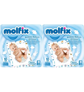Molfix Bebek Bakım Alt Açma Örtüsü 2 Li Set 20 Adet (2Pk*10)