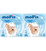 Molfix Bebek Bakım Alt Açma Örtüsü 2 Li Set 20 Adet (2Pk*10)
