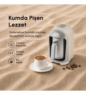 Emsan Kumda 5 Fincan Kapasiteli Türk Kahve Makinesi Starlight