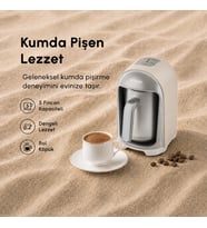Emsan Kumda 5 Fincan Kapasiteli Türk Kahve Makinesi Starlight