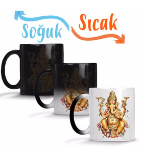 Ganesha Sihirli Kupa Bardak Porselen