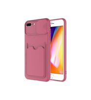Apple iPhone 8 Plus Uyumlu Kılıf Zore Kartix Kapak (Koyu Mor)