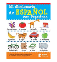 Mi diccionario de Español con Pegatinas (Gri-Kırmızı)