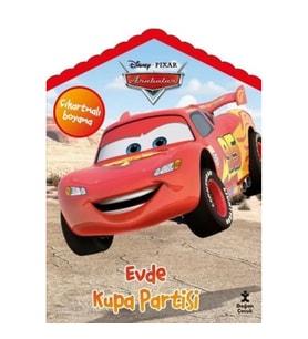 Disney Pixar Arabalar Evde Kupa Partisi Çıkartmalı Boyama Kitabı Kitap Açıklaması