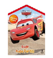 Disney Pixar Arabalar Evde Kupa Partisi Çıkartmalı Boyama Kitabı Kitap Açıklaması