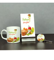 Diyetisyene Hediye Üçlü Set (Kupa + Telefon Standı + Anahtarlık) 002
