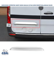 Mercedes Sprinter W907 Krom Bagaj Çıtası 2018 ve üzeri P.Çelik