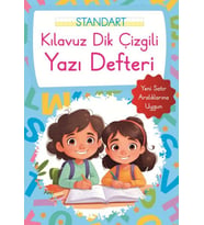 Kılavuz Dik Çizgili Yazı Defteri Küçük Boy - Mavi