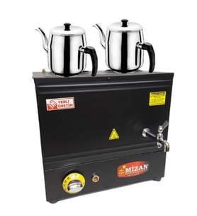 Mizan MC216-SYH Çift Demlik Çay Kazanı 20 LT Siyah + DEMLİK