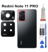Xiaomi Redmi Note 11 PRO (4G) Uyumlu Arka Kamera Camı Kamera Camı Lensi +Yapıştırıcı B7000 15ml+ Tamir Seti
