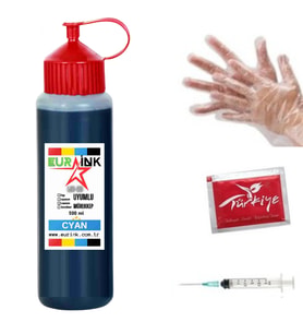 Epson EcoTank L6290 Yazıcı Uyumlu Mürekkep Cyan 500 ml (101)