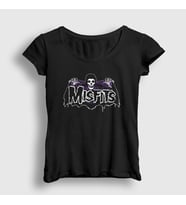 Presmono Kadın Siyah Crimson Ghost The Misfits T-Shirt 174721tt