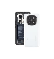 Xiaomi Redmi Note 14 Pro+ Plus 5G Arka Kapak - Arka Pil Batarya Kapağı Kamera Lensli - 24115RA8EG Uyumlu (Beyaz)
