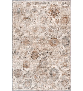 Eliana Home Baskılı, Yıkanabilir Kaymaz Taban Salon Halısı LNA0344 100x150 cm (Kahverengi)