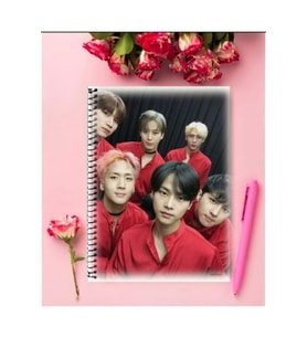 Vıxx Kpop Defter 1 Adet Özel Tasarım A4 Boyutu 21*29 Cm Telli Kareli Defter