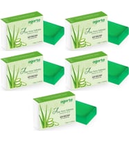 Agarta El Yapımı Doğal Sabun 150GR Aloe Vera (5 Li Set)
